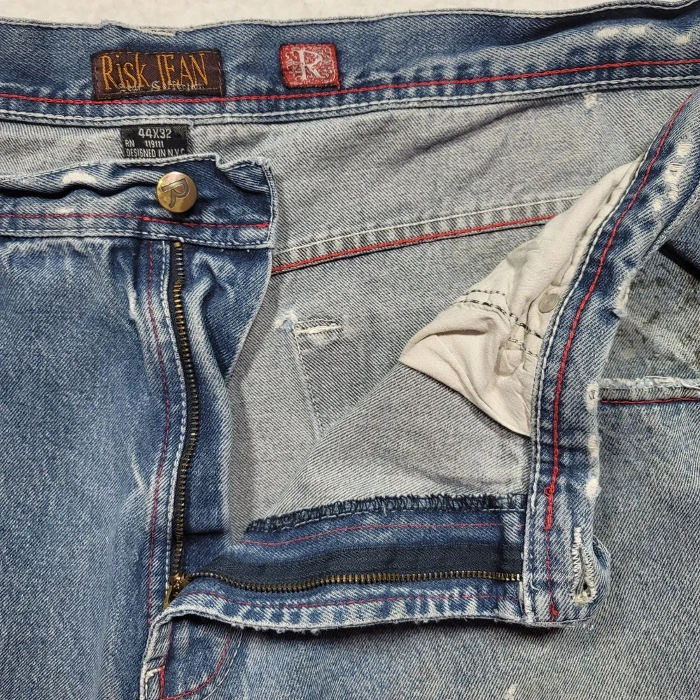 RISK Street Knowledge Denim Jean Cut-Off Shorts
